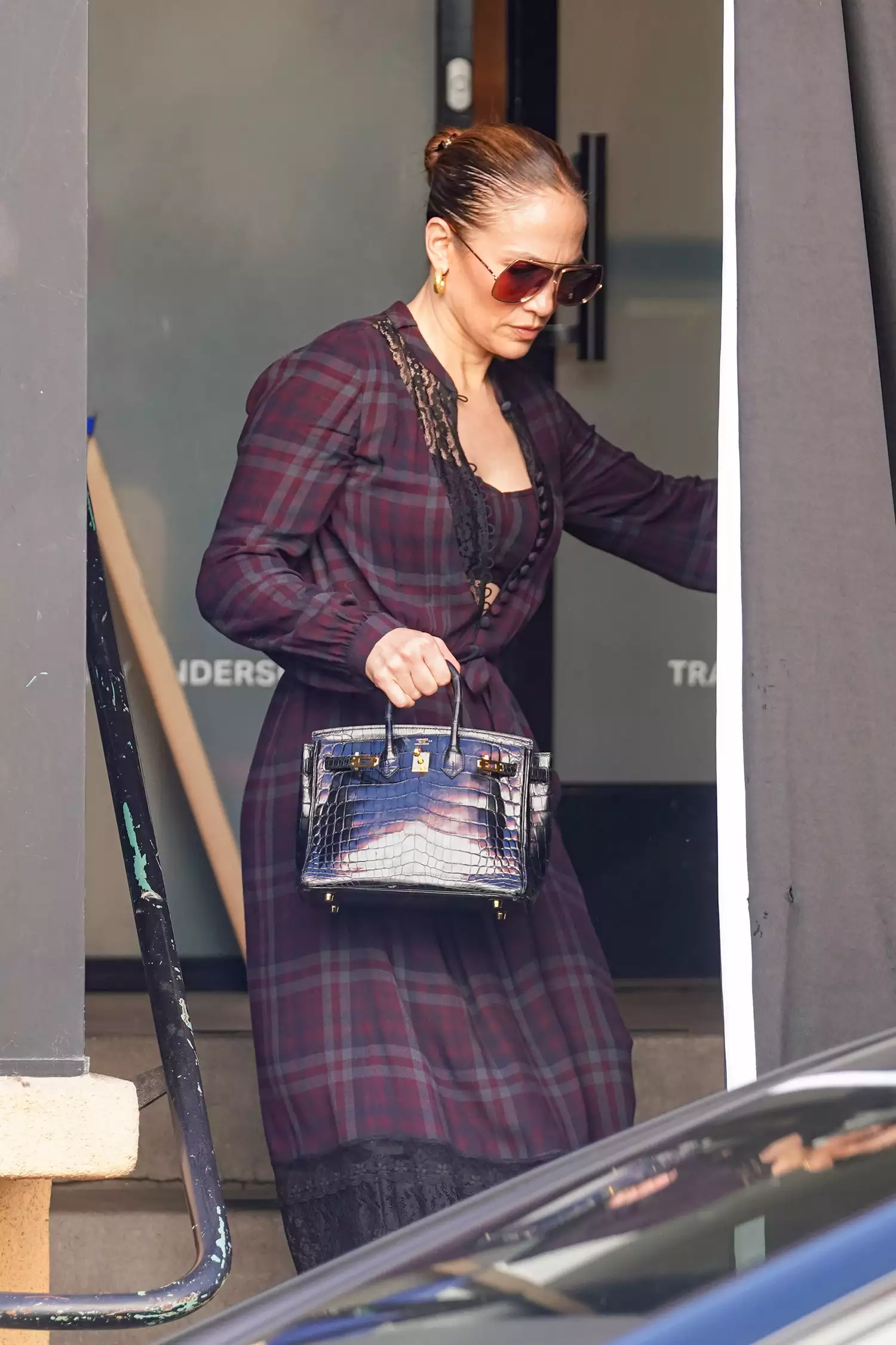 Jennifer Lopez Paired a Peekaboo Bra With an Over-the-Top Birkin Bag