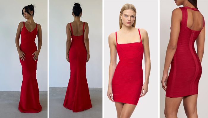 The Famous Hervé léger Bandage Dress red Edition